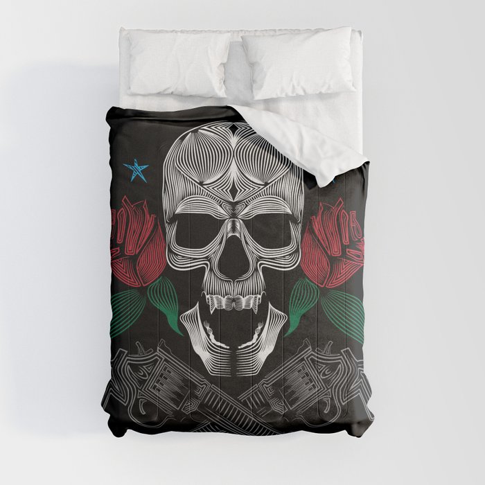 Skull and Guns Comforter