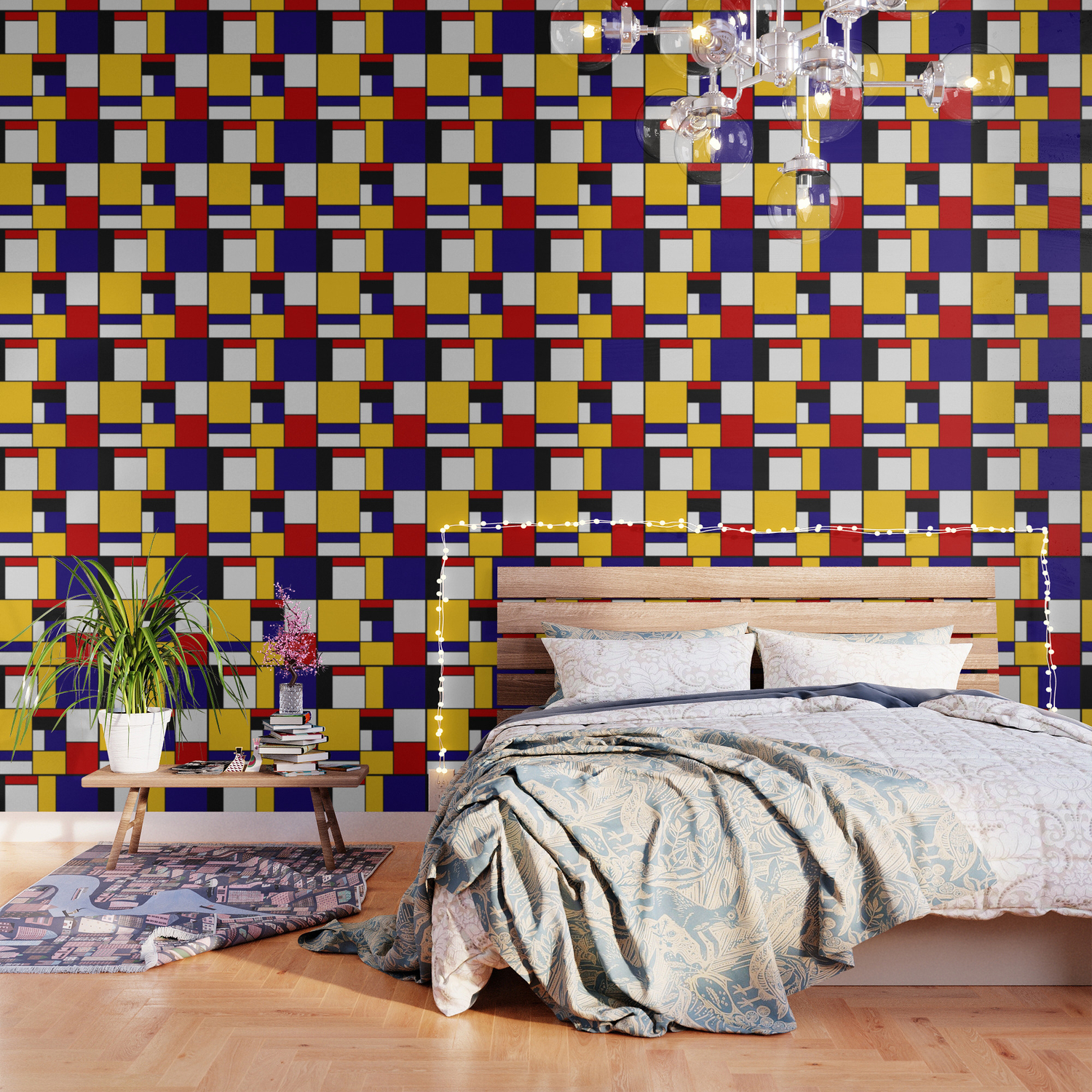 Mondrian De Stijl Art Movement Wallpaper By Saadana Society6