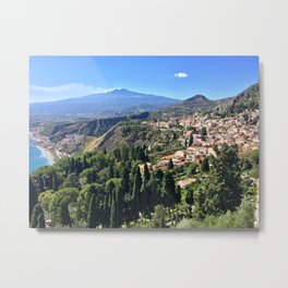 Mount Etna - Sicily, Italy Metal Print | Volcano, Mountetna, Italy, Color, Travel, Photo 