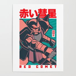205 POP Red Comet Poster