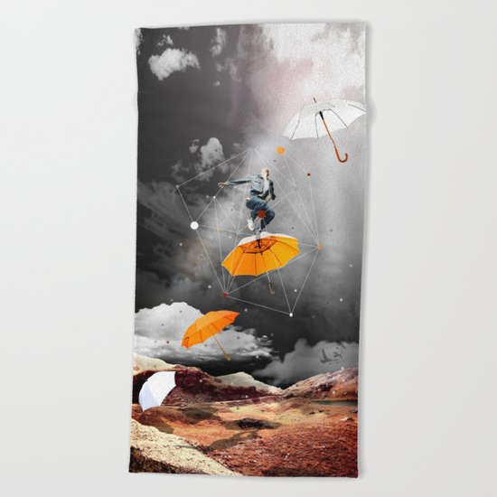 JUST BEFORE THE RAIN OF RUST Beach Towel