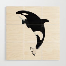 Killer Whale Wood Wall Art