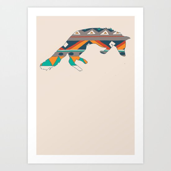 Graphic Foxy Art Print