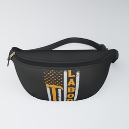 Labor with Flag Fanny Pack | Cute Labor, Labor With Flag, Geek Labor, Best Of Labor, Proletariat, Funny Labor Day, American Labor Day, Overwork, Labor Day, Cool Labor 