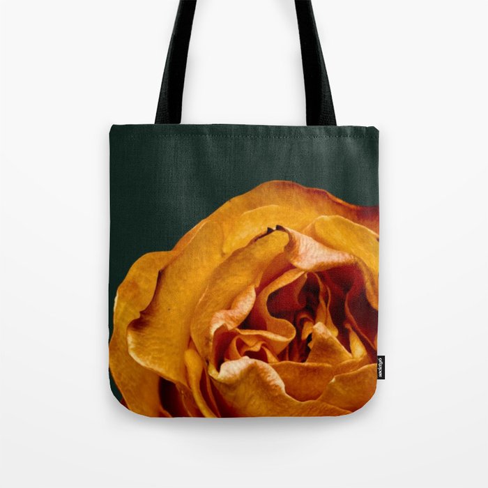 Moody Orange Rose Tote Bag