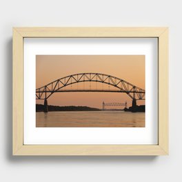Bourne Bridge/Cape Cod Canal Recessed Framed Print