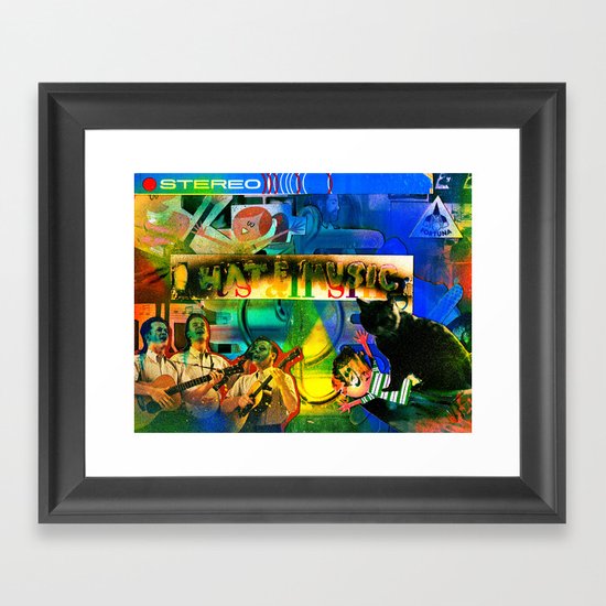 "I Hate Music" by Cap Blackard Framed Art Print