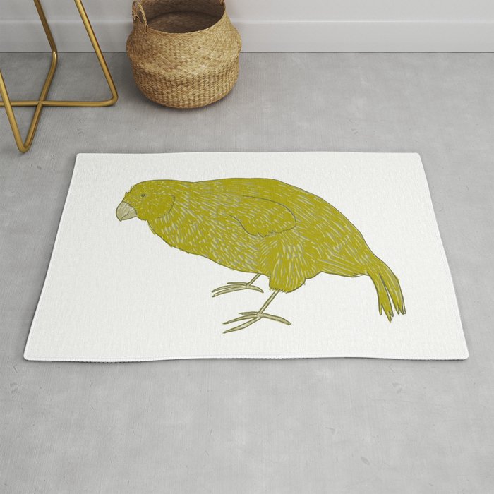 Kakapo Says Hello! Rug
