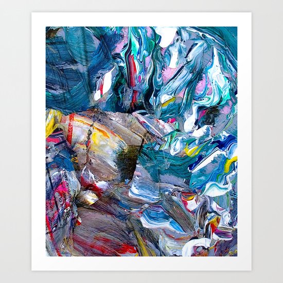 Marble Beach Side Art Print
