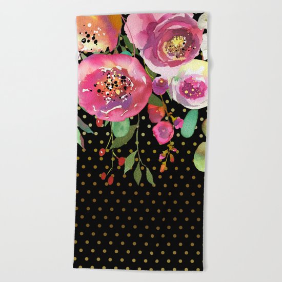 Flowers bouquet #31 Beach Towel