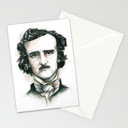 Edgar Allan Poe and Ravens Stationery Cards