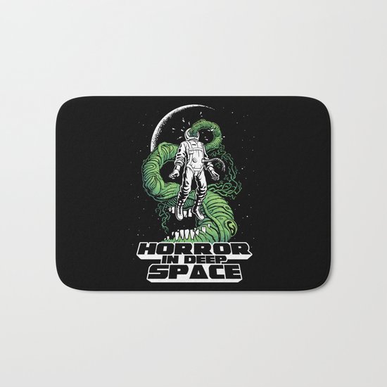 Horror In Deep Space Bath Mat