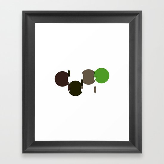 #311 Cuts – Geometry Daily Framed Art Print