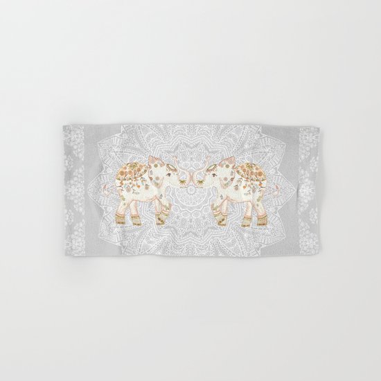 ALHAMBRA ELEPHANT GREY by Monika Strigel Hand & Bath Towel