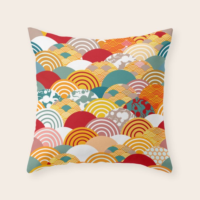 Nature Background With Japanese Sakura Flower Orange Red Pink