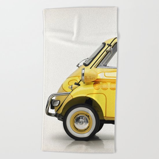 Yellow Submaretta Beach Towel