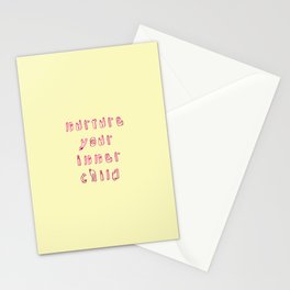 mental health quote nurture your inner child Stationery Cards