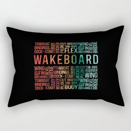 Wakeboard Quote Wakeboarder Wake Wakeboarding Rectangular Pillow