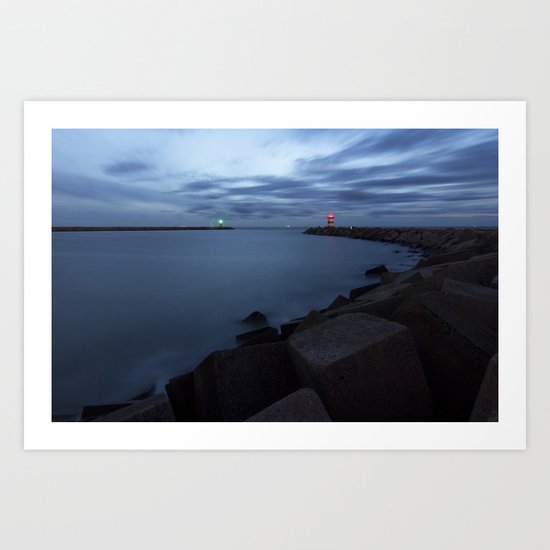 Breakwater Art Print