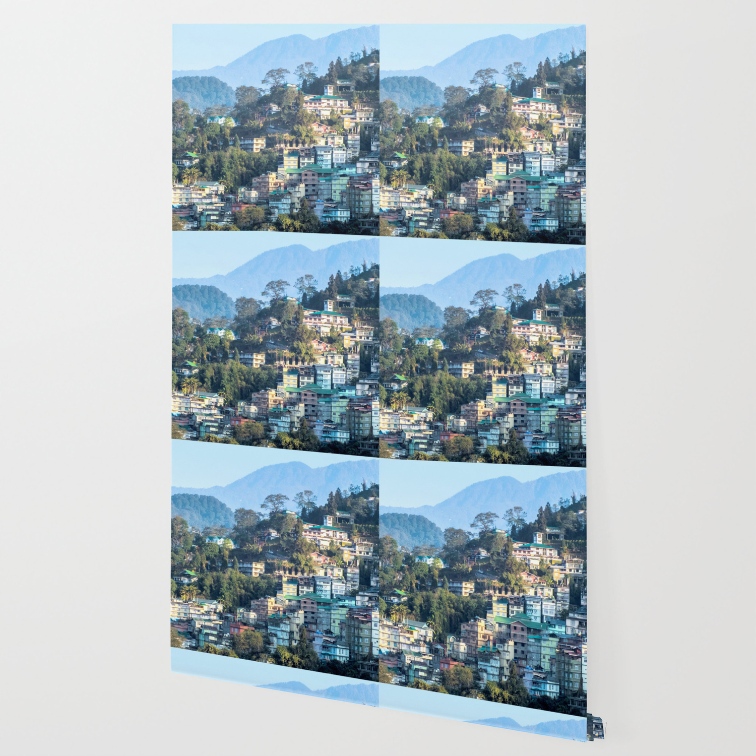 Pastel City Gangtok Wallpaper By Citylifecountryliving Society6