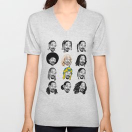 Snoop Dogg Hair V Neck T Shirt