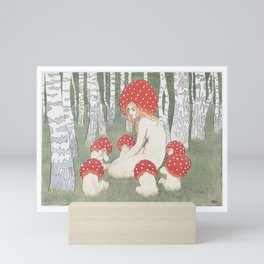 Mother Mushroom with her children, edward okun 1900 Mini Art Print