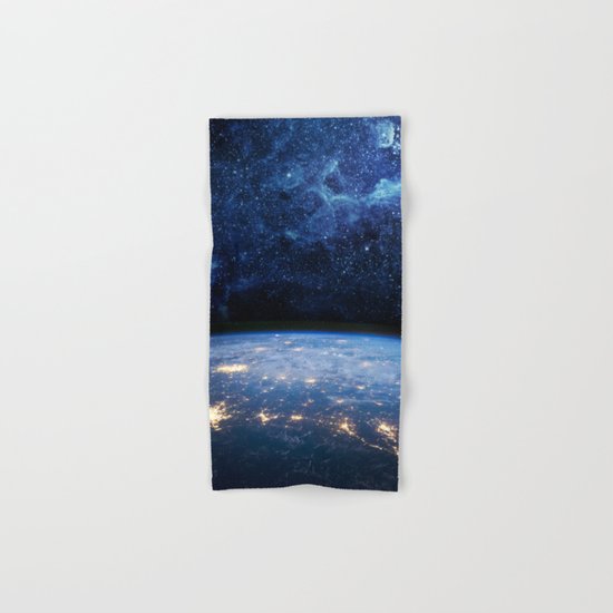 Earth and Galaxy Hand & Bath Towel