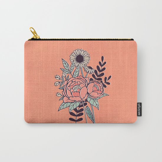 Spring Flowers Carry-All Pouch