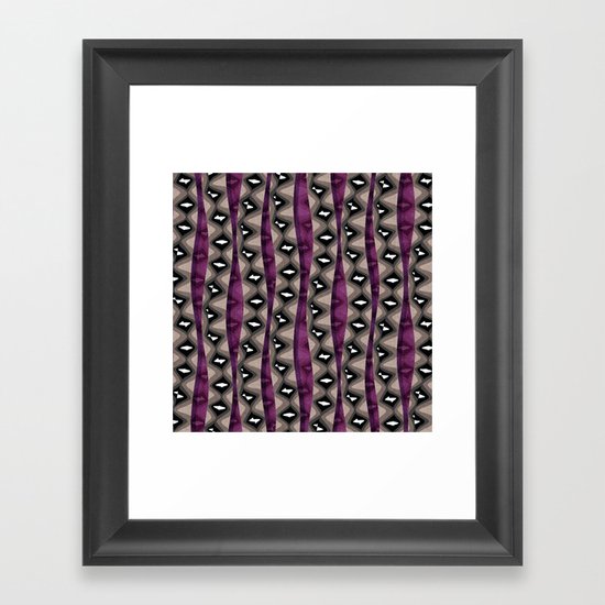 Rattlestripe Royal Framed Art Print