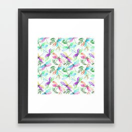 Magical Dragonflies 1. seamless Framed Art Print