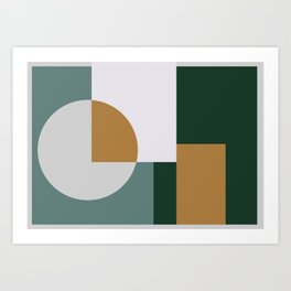 Geometric Abstract 02 Art Print