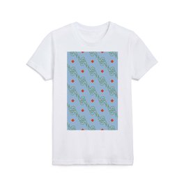 Snails pattern in light blue and green Kids T Shirt