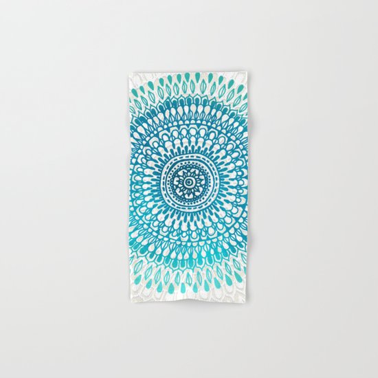 Radiate in Teal + Emerald Hand & Bath Towel