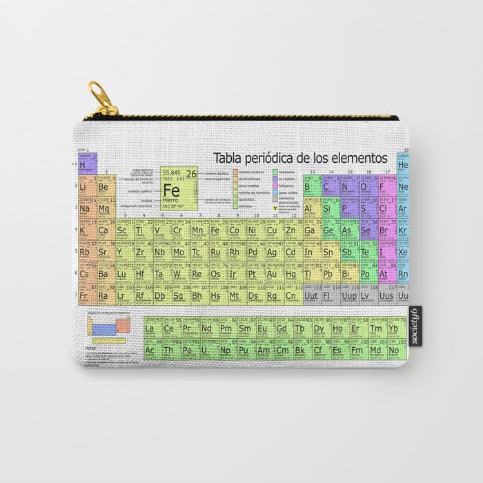 Tabla Periodica De Los Elementos (Periodic Table of Elements in Spanish) Carry-All Pouch