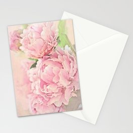 Pink Peonies Stationery Card