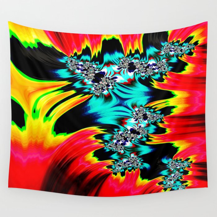 Fractal Mandelbrot Art Wallpaper Wall Tapestry By Etnousta Society6