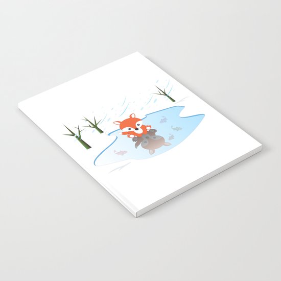 Little Fox On Ice Notebook