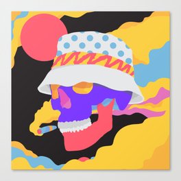 Skull Bucket Canvas Print