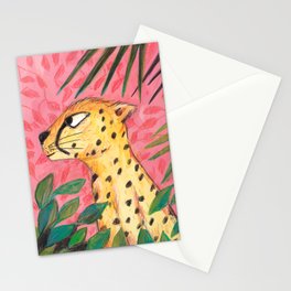 Tropical Cheetah Stationery Cards