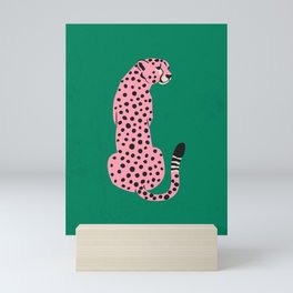 The Stare: Pink Cheetah Edition Mini Art Print