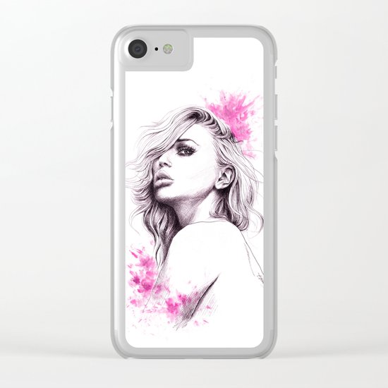 Pink Clear iPhone Case