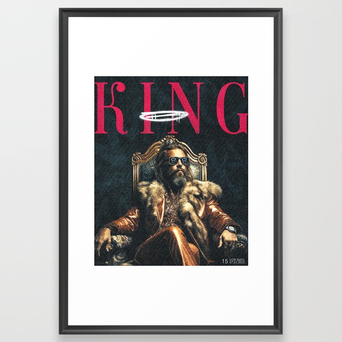King Framed Art Print