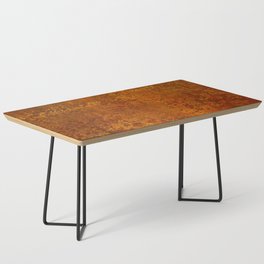 Vintage Copper Rust, Minimalist Art Coffee Table