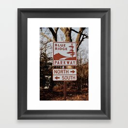 Blue Ridge Crossroads Framed Art Print