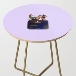 do not disturb lavender Side Table