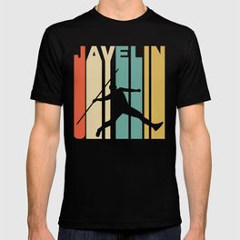 Retro Style Javelin Throw Track And Field T-shirt