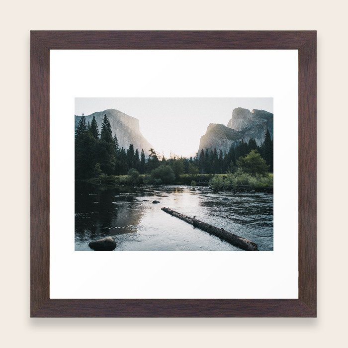 Summer Sunrise In Yosemite Valley Framed Art Print By Jackmoriarty