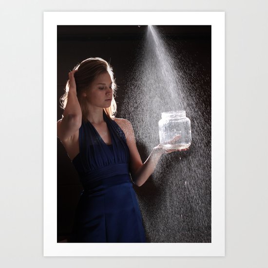 Waterfall of Words Art Print