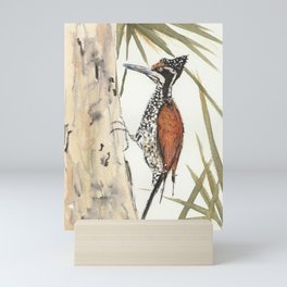 Palm Woodpecker Mini Art Print