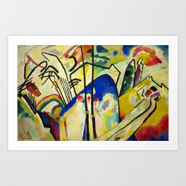 Composition 4, 1911 by Wassily Kandinsky Art Print